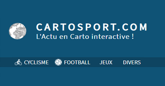 CartoSport.com - Portail de l'Actu en cartographies interactives logo